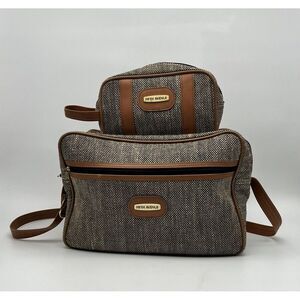 Fifth Avenue Shoulder‎ Carry-On Bag Carpet/Tapestry Bag And Bonus Toiletry Bag